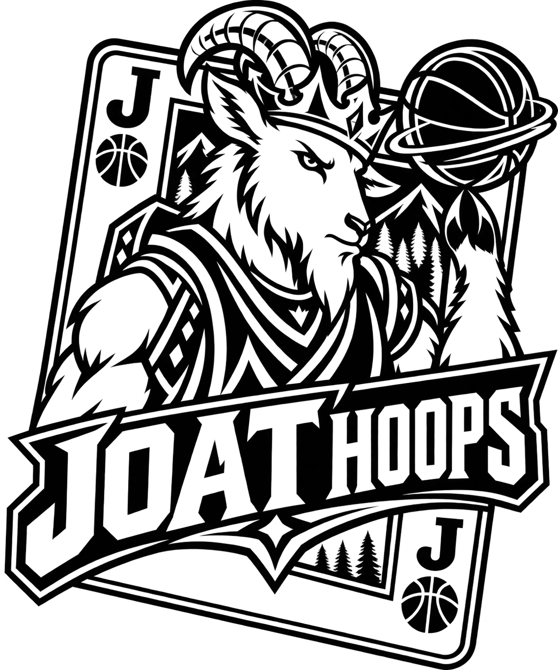 JOAT Hoops mountain goat emblem